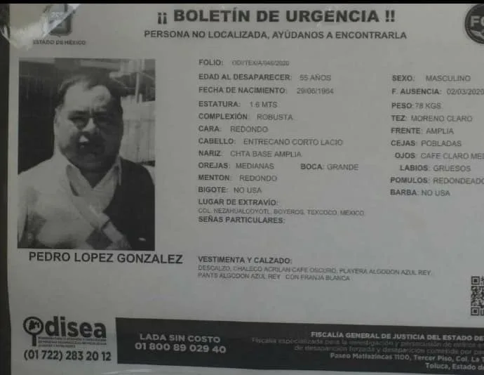 1693057195 HastaEncontrarte Pedro Lopez Gonzalez desaparecio desde el 02032020 si lo jpg