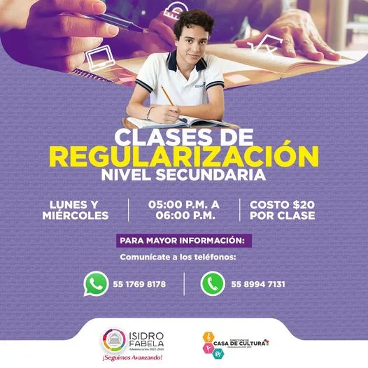 1693329503 CLASES DE REGULARIZACION NIVEL SECUNDARIA Estudiantes Fabelenses los invitamos jpg