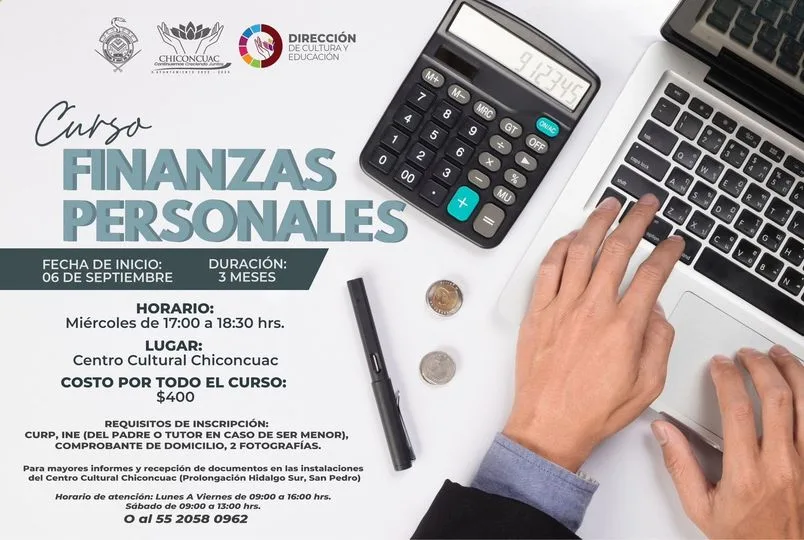 1693344375 La Direccion de Cultura y Educacion invitan al CURSO FINANZAS jpg