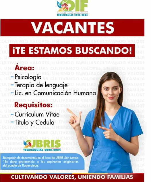 1693518934 VACANTES DISPONIBLES Si eres profesionista en alguna de estas areas jpg