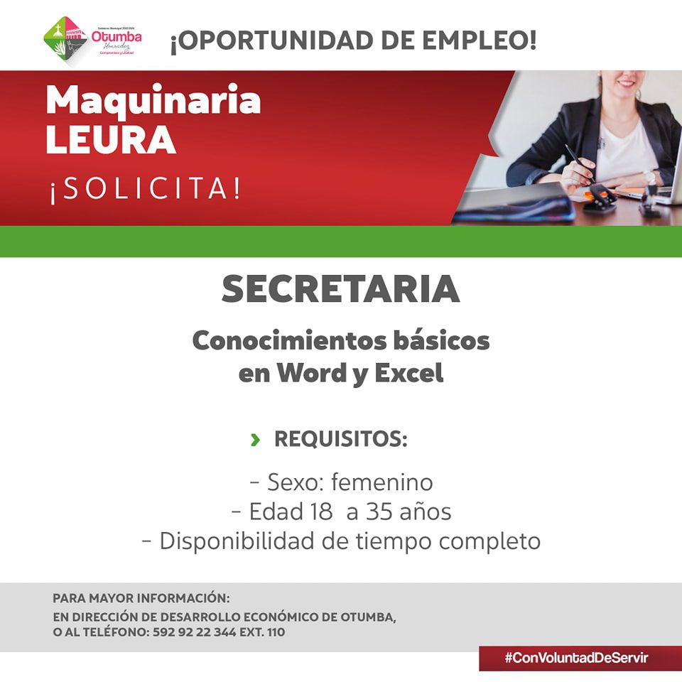 1693523675 383 La Direccion de Desarrollo Economico nos comparte las vacantes disponibles