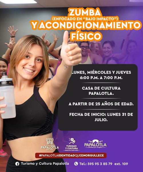 Activate ¡ZUMBA de bajo impacto en Casa de Cultura