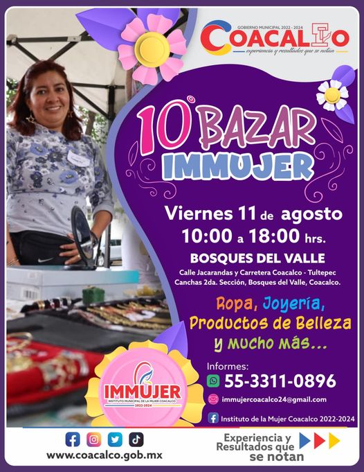 Apoyemos a las emprendedoras coacalquenses ¡Nos vemos este 11 de