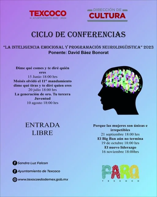 Asiste a las conferencias sobre salud mental y emocional tituladas jpg