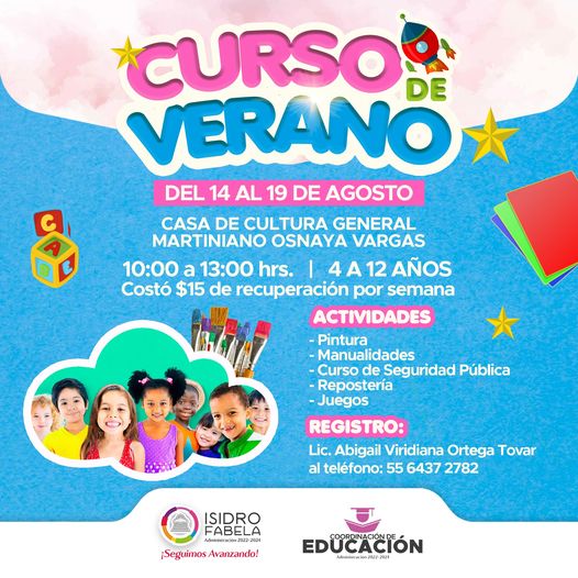 CURSO DE VERANO La Coordinacion de Educacion te invita