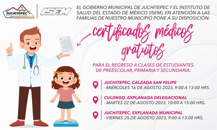 CertificadosMedicosGratuitos ¡Cuida la salud de tus pequenos El Gobierno