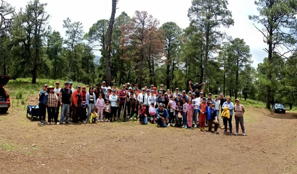 Con la participacion de bienes comunales delegados y organizaciones voluntarias