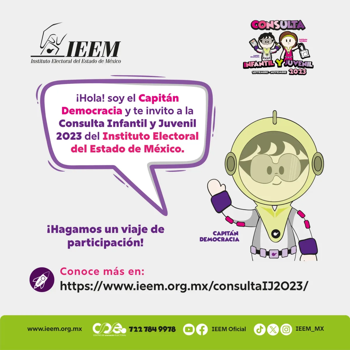 El IEEM te invita a participar en la scaled