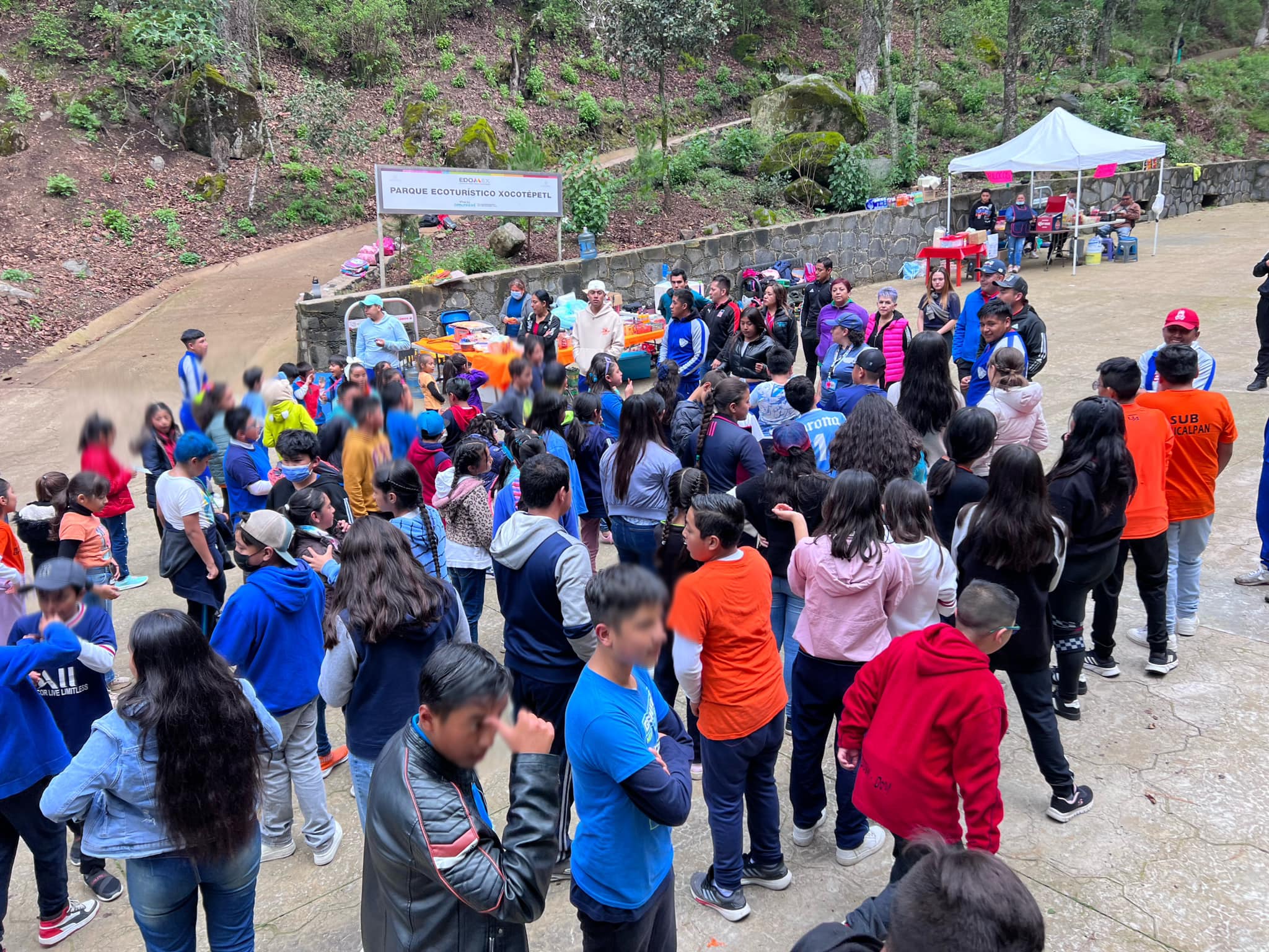 El Parque Ecoturistico Xocotepetl reunio a los ninos y adolescentes