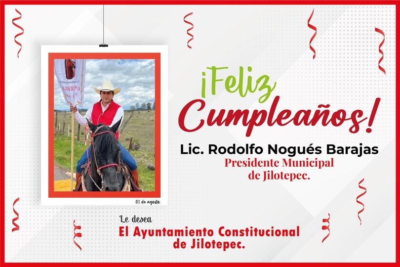 El Personal del Ayuntamiento de Jilotepec felicita al Presidente Municipal