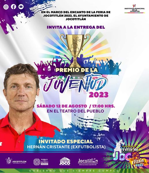 En el premio de la Juventud 2023 tendremos como invitado