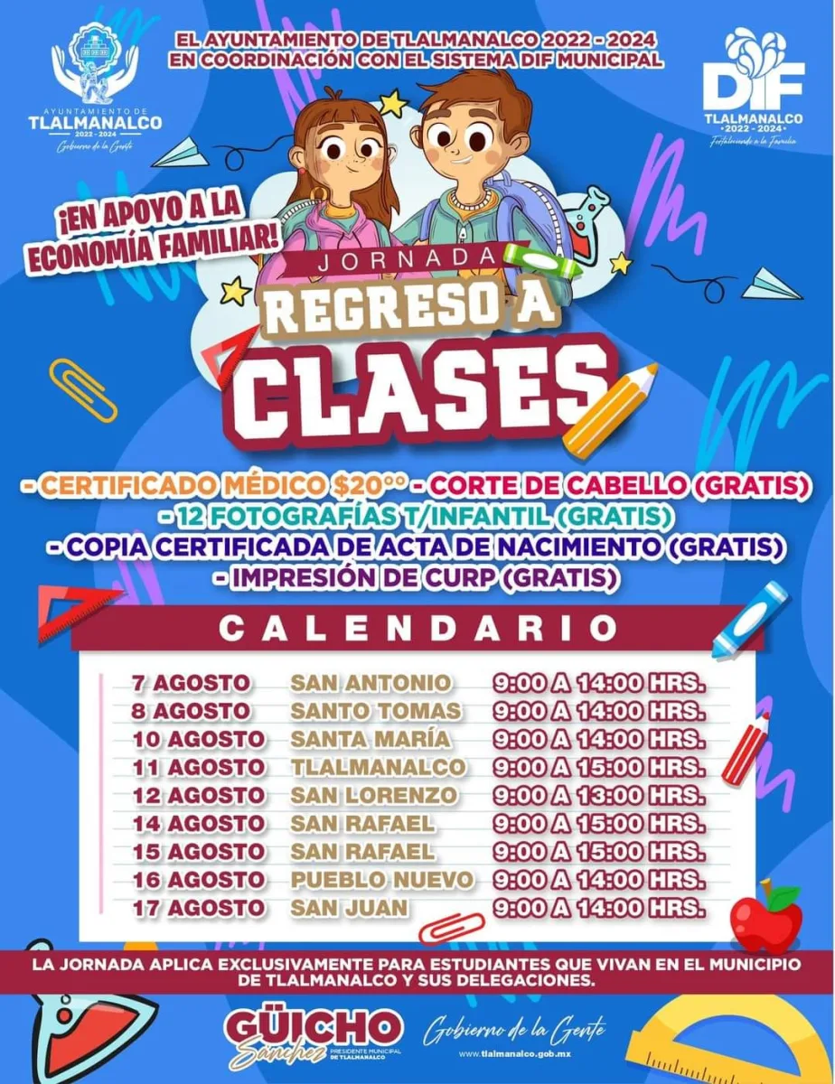 Estamos por iniciar nuestra Jornada de RegresoAClases2023 en la Cabecera