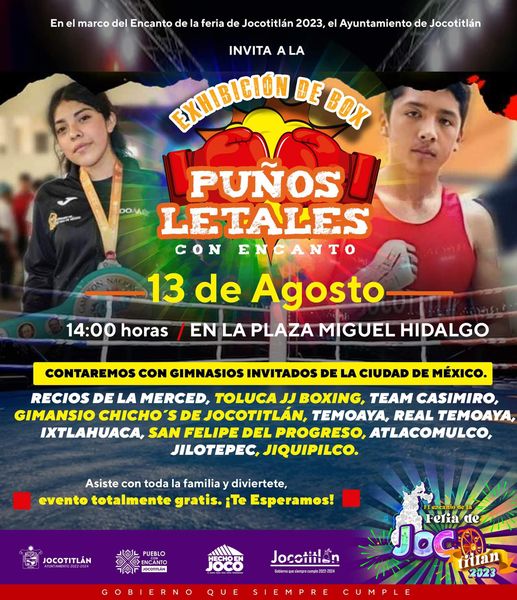 No se pierdan la Exhibicion de Box Punos Letales con