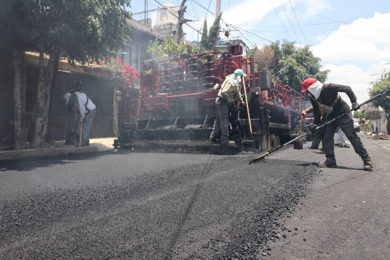 ObrasPublicas PorAmorANeza llevamos a cabo la Repavimentacion de la