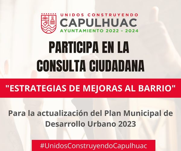 Te invitamos a participar en la ConsultaCiudadana Estrategias de Mejora