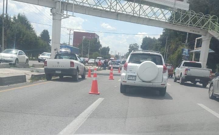 Toma precauciones Accidente en la carretera Tenango Toluca direccion Metepec