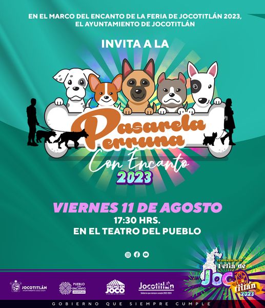 Trae a tu mascota y disfruta de la pasarela perruna