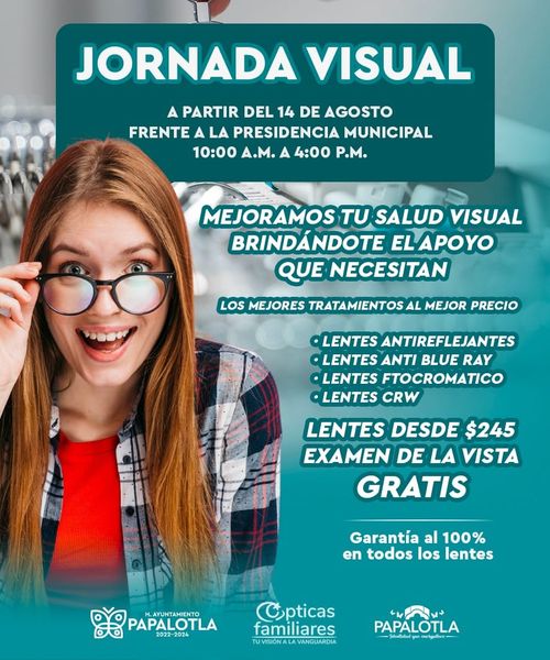 saludvisual ¡Llega a Papalotla la Jornada Visual durante