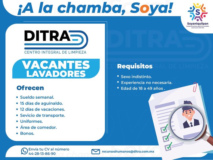 ¡A LA CHAMBA, SOYA!