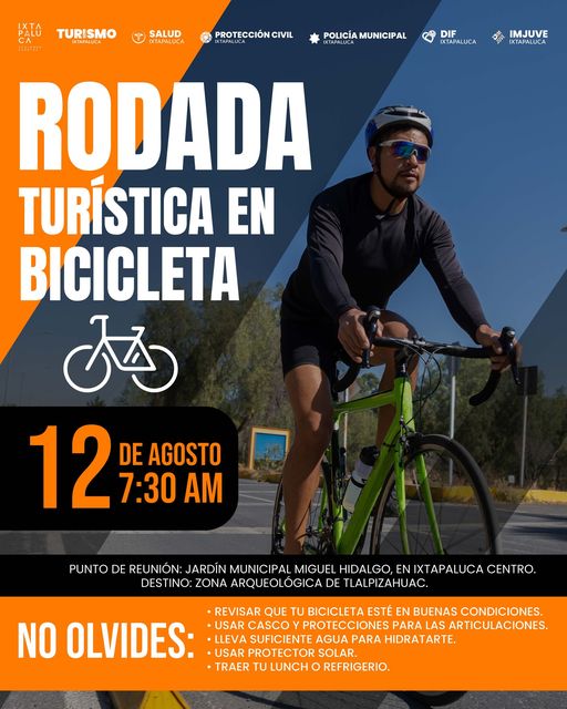 ¡Acompananos en nuestra Rodada Turistica en Bicicleta El proximo sabado