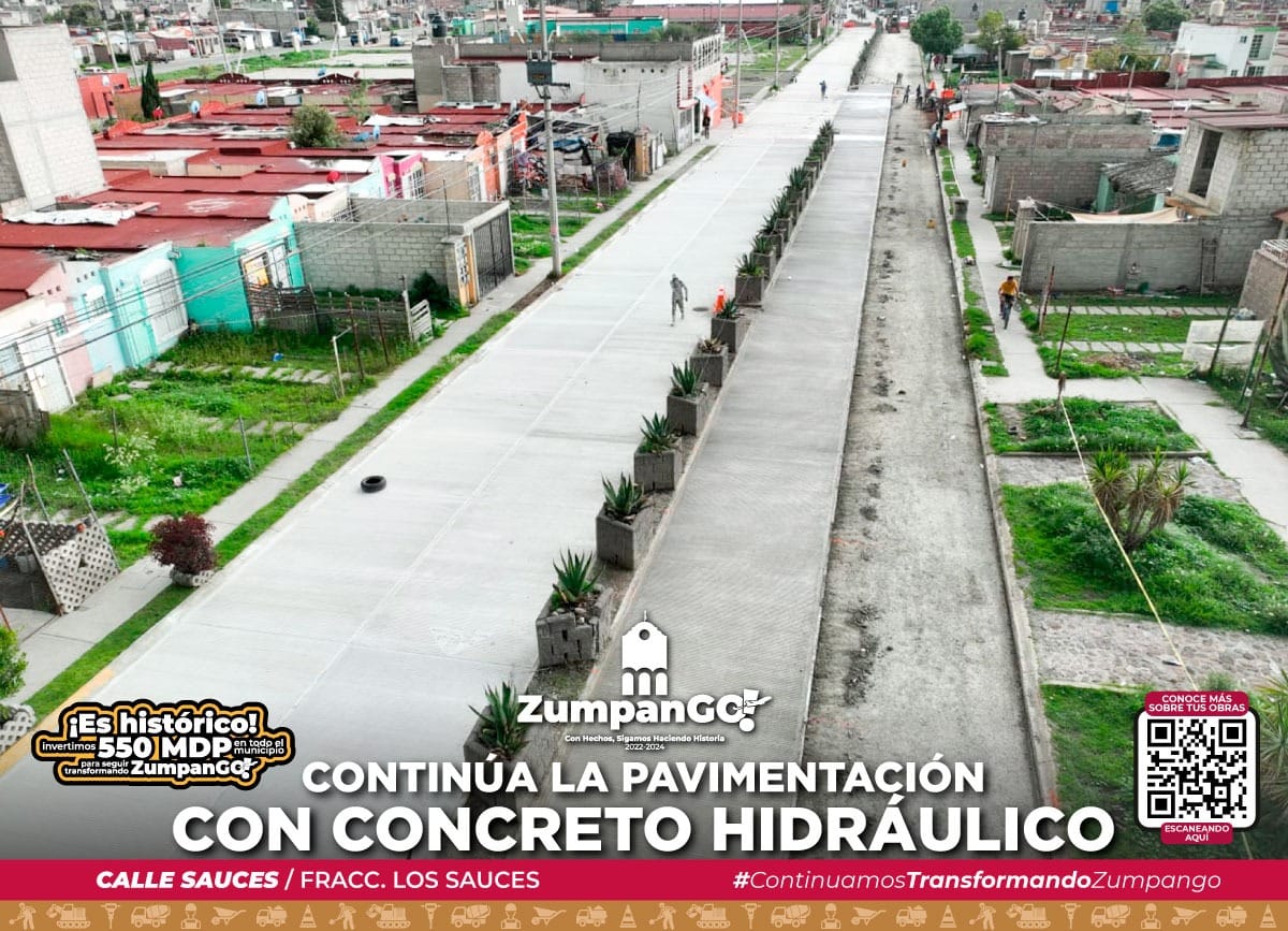 ¡Atencion Zumpanguenses CONTINUAMOS CON LA PAVIMENTACION EN EL FRACCIONAMIENT