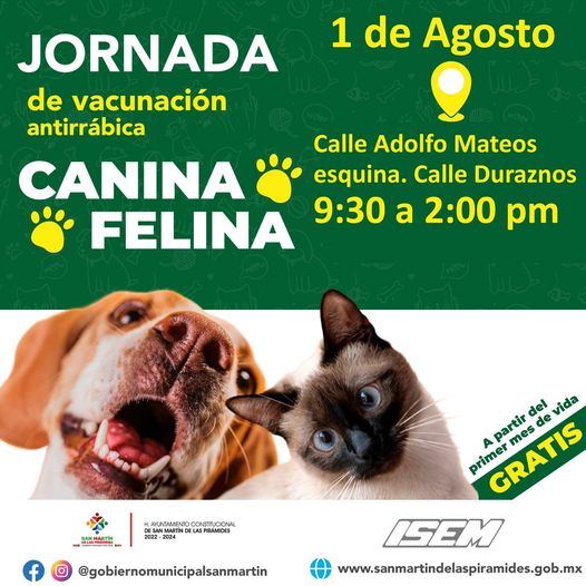 ¡Atencion duenos de perritos y gatitos El Gobierno Municipal te