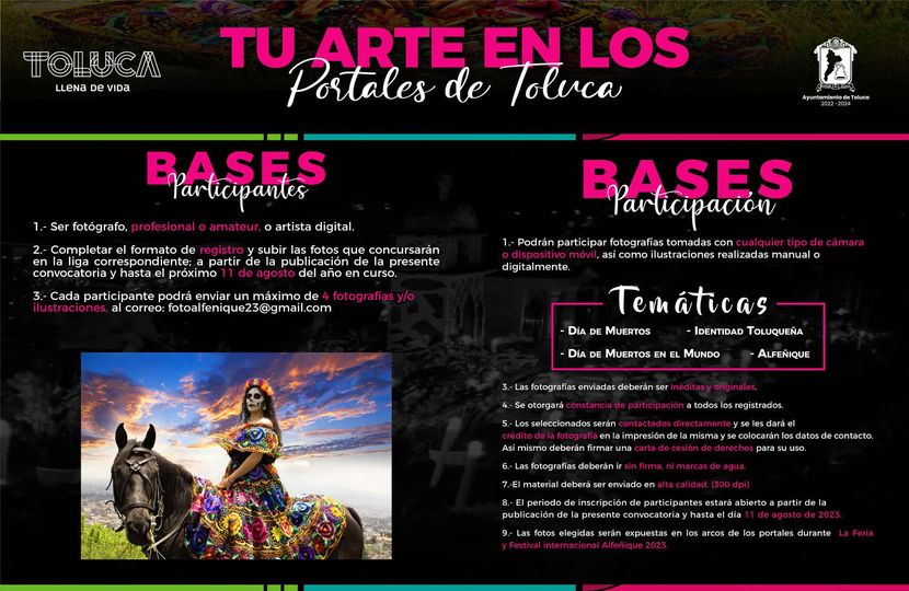 ¡Atencion fotografos toluquenos Demuestra tu talento y presenta tus mejores