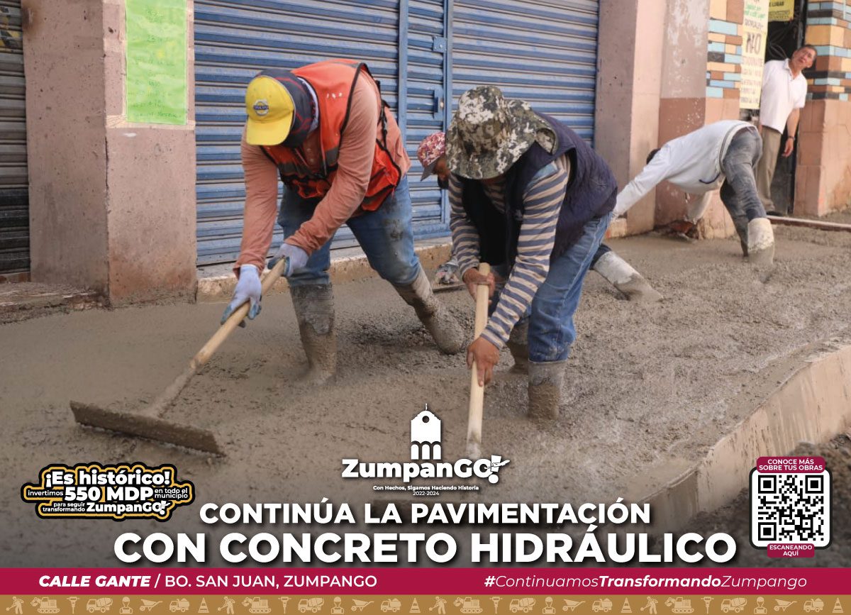 ¡Avanzamos con paso firme en la rehabilitacion de la Calle