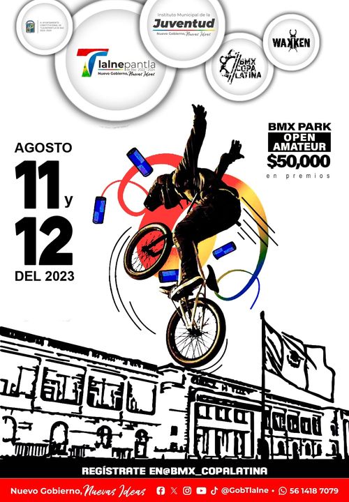 ¡BMXCopaLatina llega a Tlalnepantla para festejar el DiaInternacionalDeLaJuv