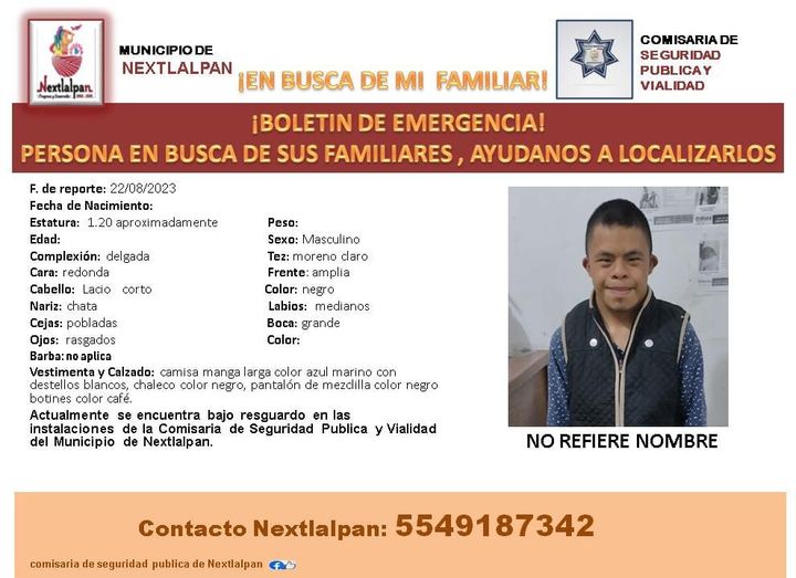 ¡BOLETIN DE EMERGENCIA