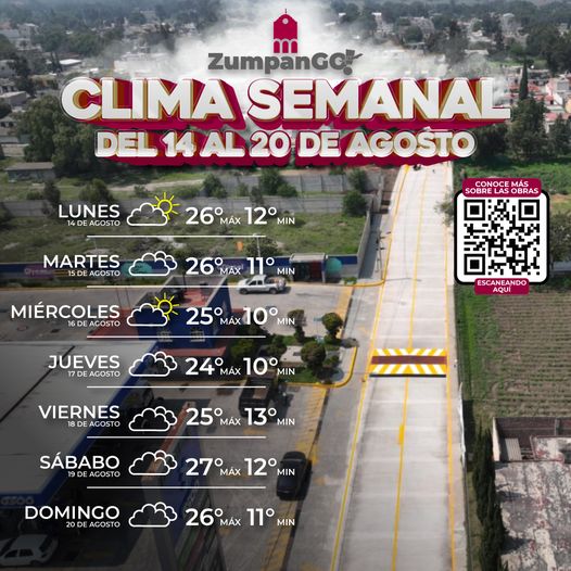 ¡Buen inicio de semana, ciudadanos de Zumpango! Con el objetivo de mantenerlos