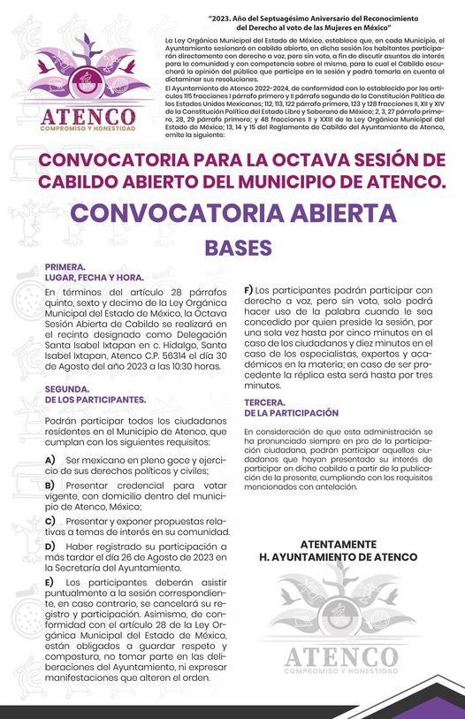 ¡CONVOCATORIA