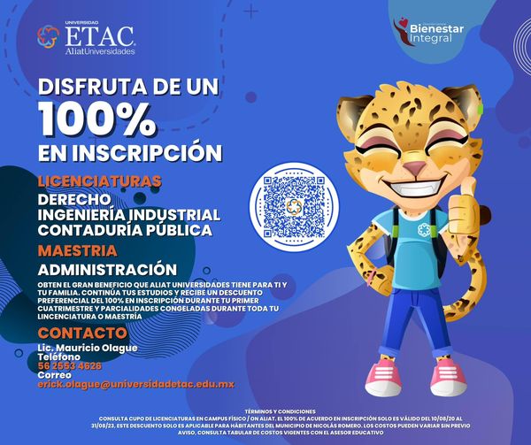 ¡Celebra con nosotros esta increible colaboracion entre la Universidad ETAC