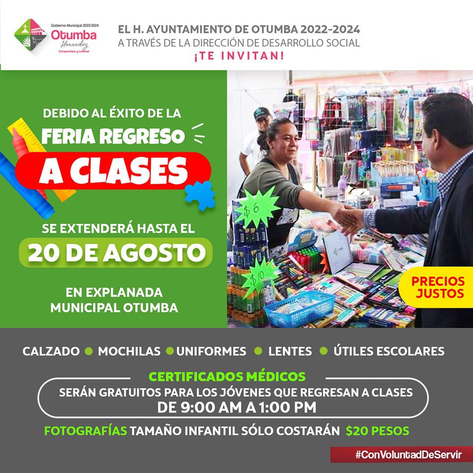 ¡debido Al Exito La Feria Del Regreso A Clases Se Extiende Hasta Este Domingo 2 Estado De México 0221