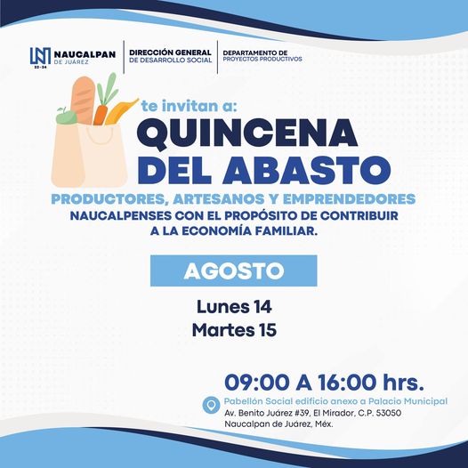 ¡Descubre la Quincena del Abasto ¿Te gustaria disfrutar de productos