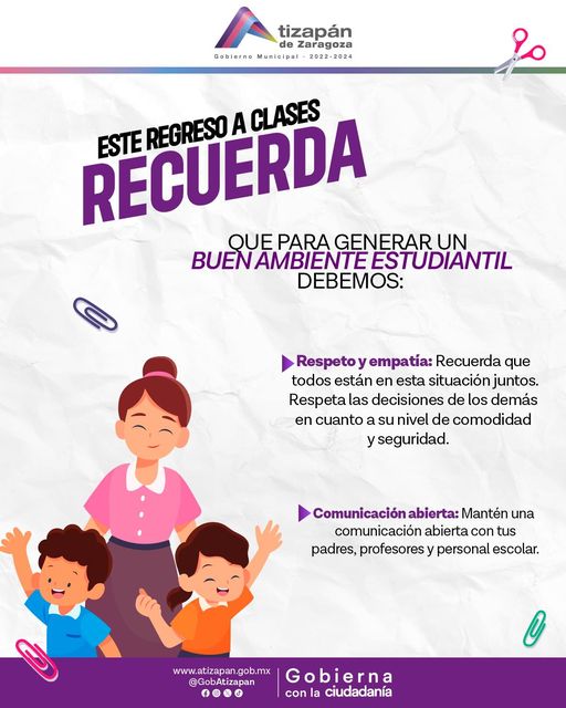 ¡Deseamos un excelente regreso a clases para todas y todos