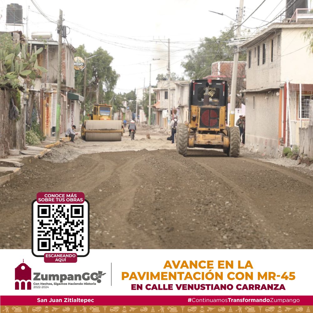 ¡Gran avance en San Juan Zitlaltepec! La calle Venustiano Carranza ya está expe