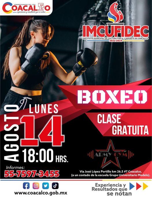 ¡No te pierdas la clase gratuita de boxeo Nos vemos