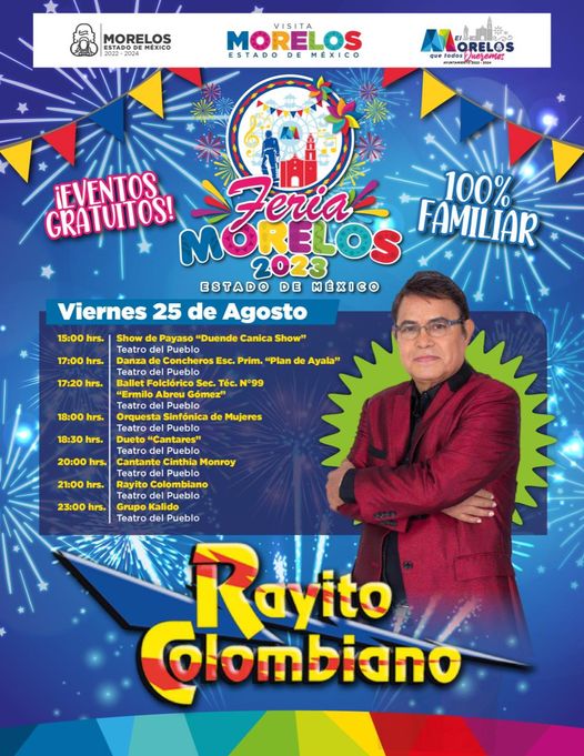 ¡Nos vemos este Viernes 25 en la FeriaMorelos2023 con la