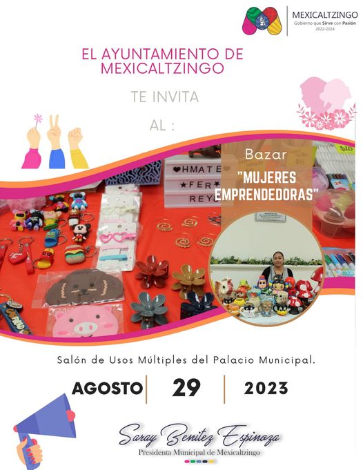 ¡Nuestro gran bazar de Mujeres Emprendedoras esta de vuelta Unanse