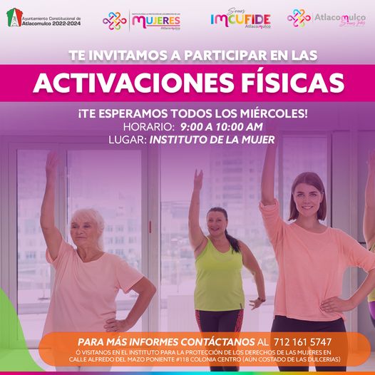 ¡Participa en las activaciones fisicas que el Instituto para la