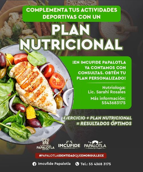 ¡Planes nutricionales en Imcufide Papalotla ASESORATE