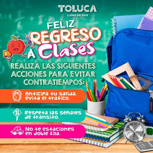 ¡Que sea un gran regreso a clases para quienes hoy