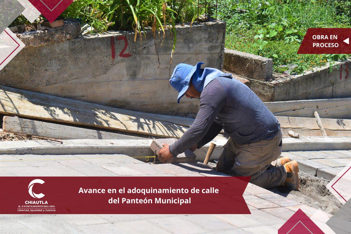 ¡Seguimos trabajando En Chiautla las obras no se detienen asi