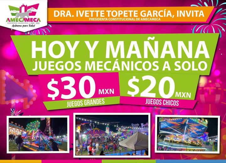 ¡Sigue la diversion en Amecameca Te invitamos a disfrutar de