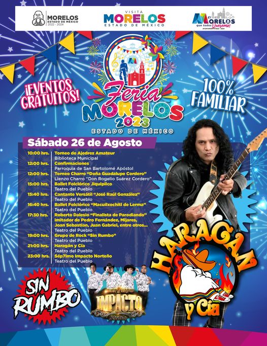 ¡Te Esperamos el Proximo Sabado 26 de Agosto en la