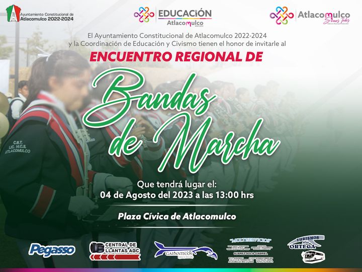 ¡Tenemos el honor de invitarte al Encuentro Regional de Bandas