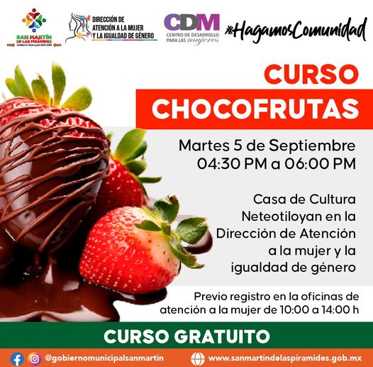 ¡Unete a nosotros en el emocionante curso de Chocofrutas