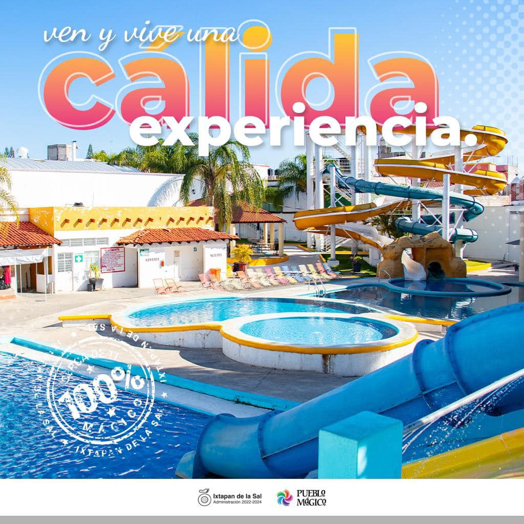 ¡Ven a nuestro exquisito Balneario Municipal Ixtapan de la Sal