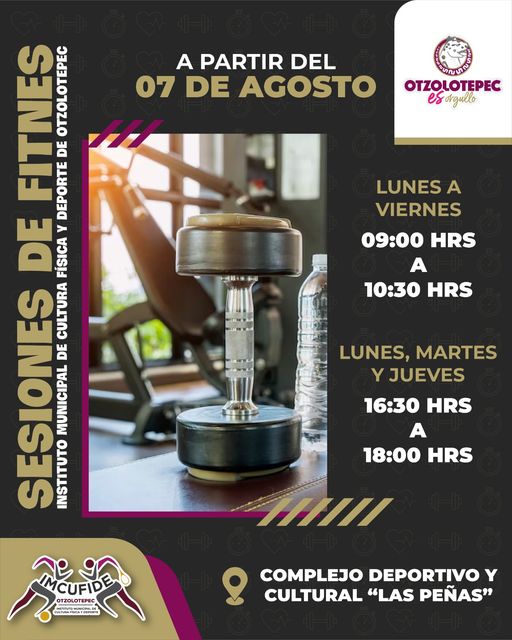 ¡Ya no hay pretexto No te pierdas las sesiones fitness